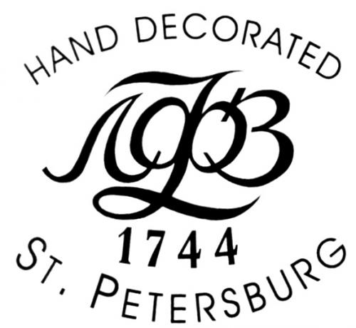 HAND DECORATED ЛФЗ 1744 ST. PETERSBURG ST PETERSBURG - товарный знак РФ 252643
