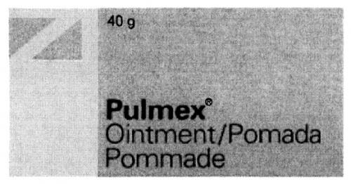 PULMEX OINTMENT / POMADA POMMADE - товарный знак РФ 298373
