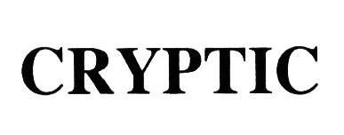 CRYPTICCRYPTIC - товарный знак РФ 372621