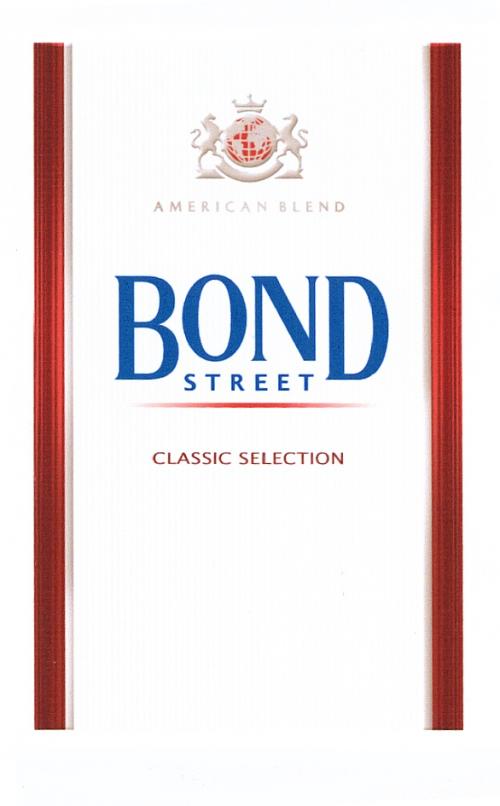 BONDSTREET BOND STREET AMERICAN BLEND CLASSIC SELECTIONSELECTION - товарный знак РФ 445874