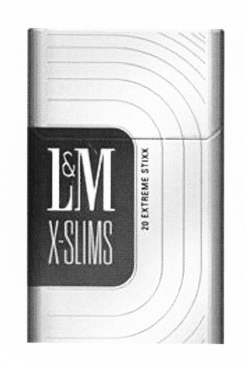 XSLIMS STIXX LM SLIMS L&M X-SLIMS 20 EXTREME STIXX - товарный знак РФ 457019