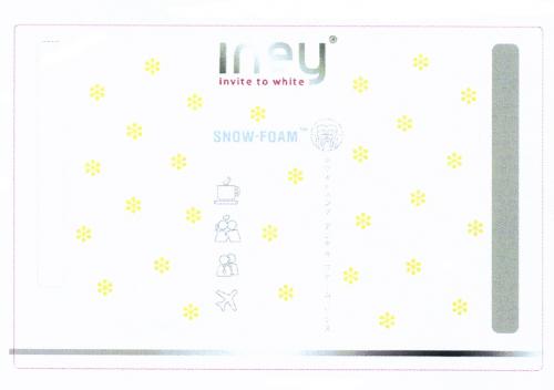 INEY INEY INVITE TO WHITE SNOW - FOAMFOAM - товарный знак РФ 472287