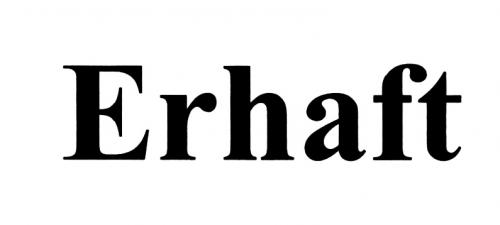 ERHAFTERHAFT - товарный знак РФ 501337